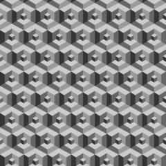 abstract hexagon seamless pattern background vector