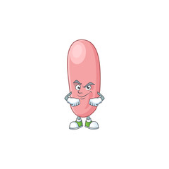 Legionella pneunophilla mascot design style with grinning face