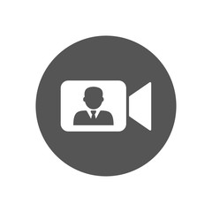 Online Meetings, Work from Home Teleconference Video Conference or Remote Working, Planning or Preventive Discussion Concept Vector. EPS 10.