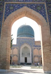 Fototapeta na wymiar Samarcande en Ouzbékistan mausolée de Gour-E-Amir