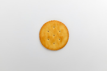 Round and yellow biscuits with background