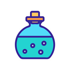 bottle with aromatic liquid icon vector. bottle with aromatic liquid sign. color symbol illustration