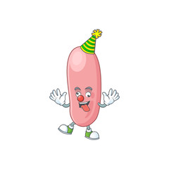 Amusing Clown legionella pneunophilla cartoon character mascot style