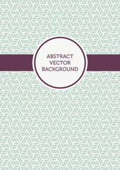 Floral geometric seamless pattern