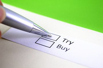 Try or Buy? Try.