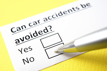 Can car accidents be avoided? Yes or no?