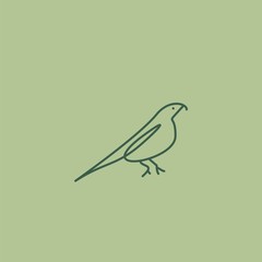 Premium Bird logo with modern concept