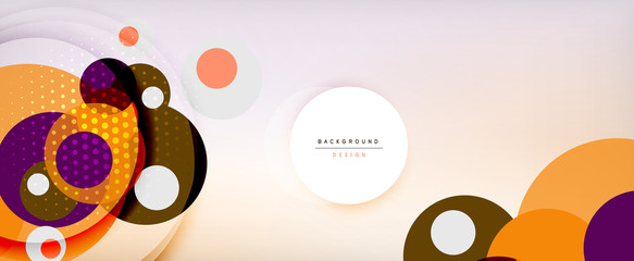 Trendy simple circle abstract background, dynamic motion concept. Vector Illustration For Wallpaper, Banner, Background, Card, Book Illustration, landing page