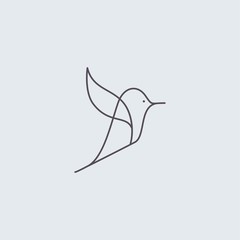 Premium Bird logo with modern concept
