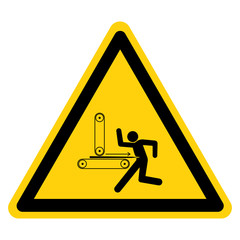 Warning Kickback Hazard Symbol Sign ,Vector Illustration, Isolate On White Background Label. EPS10