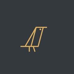 Premium Bird logo with modern concept