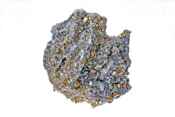Beautiful cluster of pyrite, quartz, galena, quartz pink