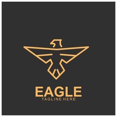 Eagle logo with modern concept.