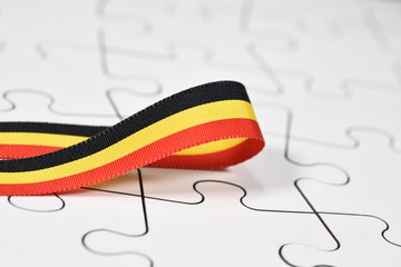 Puzzle Belgique belge politique drapeau