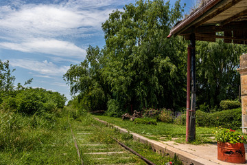 Fototapeta premium old and abbandoned buldings and church of a old city