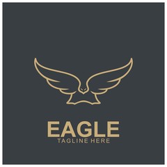 Eagle logo with modern concept.