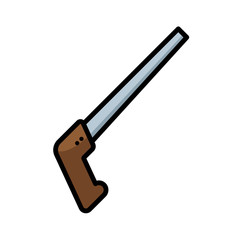 hand saw - carpentry icon vector design template