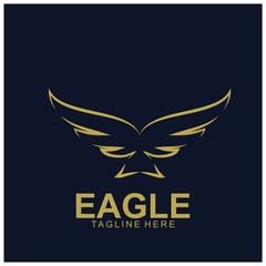 Eagle logo with modern concept.