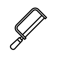 hand saw - carpentry icon vector design template