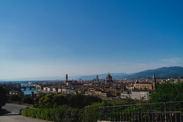 Fototapeta na wymiar Landscape of Florence aerial view