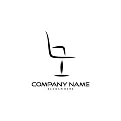chair, furniture logo design vector