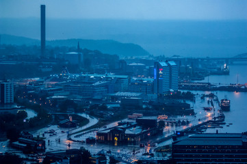 Obraz premium Stormy View over Stockholm