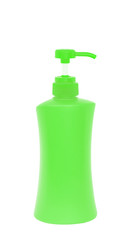 Plastic Bottle pump Of Gel, Liquid Soap, Lotion, Cream, Shampoo on white background