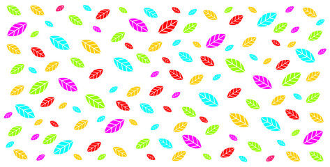 color leaf background vector