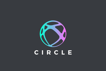 Logo Circle Sphere Abstract Design vector template,