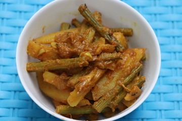Moringa pod curry, shevga bhaji, Drumstick curry