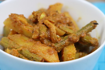 Moringa pod curry, shevga bhaji, Drumstick curry