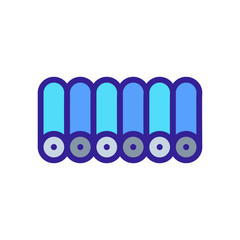 man worker on conveyor icon vector. man worker on conveyor sign. color symbol illustration