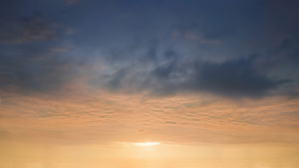 background of beautiful coudscape at sunset