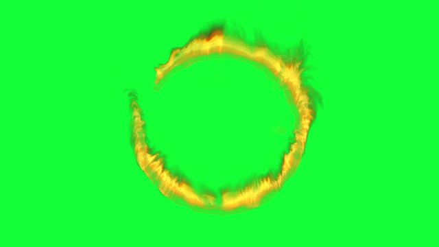 Circle of fire, Green Screen Chromakey