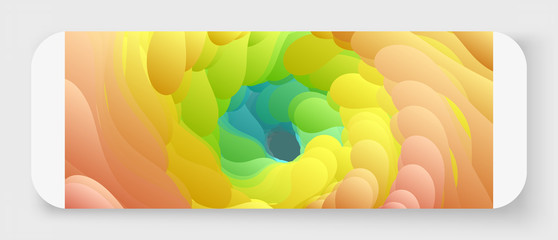 Abstract liquid background. Swirled paint. Digital paint vortex. 3d vector illustration.