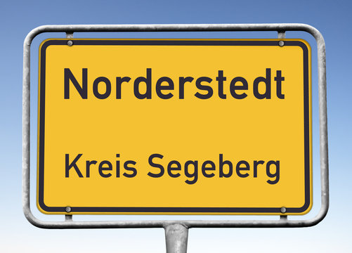 Ortstafel, Norderstedt, Kreis Segeberg, (Symbolbild)