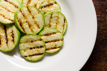 grilled zucchini, delicious food at home, diet menu
