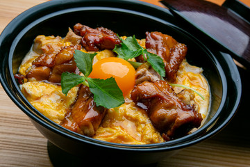 照り焼き地鶏の親子丼