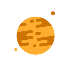 Mars icon, planet graphic design template, isolated object, vector illustration