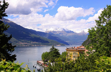 Lake Como landscape in Varenna, Lombardy, Italy