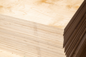 Plywood for construction.Finishing material. Building material.
