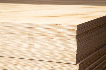 Plywood for construction.Finishing material. Building material.