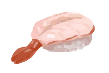 イラスト素材: 海老　エビ　寿司