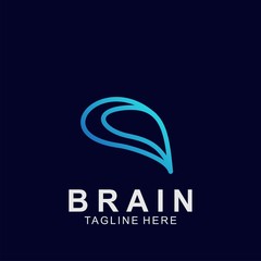 Brain logo creative design