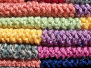 Fototapeta na wymiar colorful wool texture