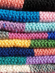 Fototapeta na wymiar colourful wool texture