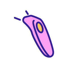 laser wireless scanner icon vector. laser wireless scanner sign. color symbol illustration