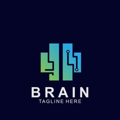 Obraz premium Brain logo creative design