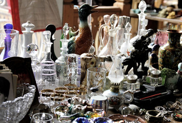 Flea market in Moscow, Russia