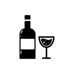 wine glyph icon